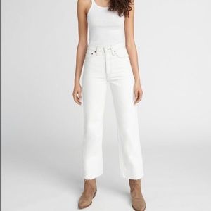 Re/done wide leg crop denim